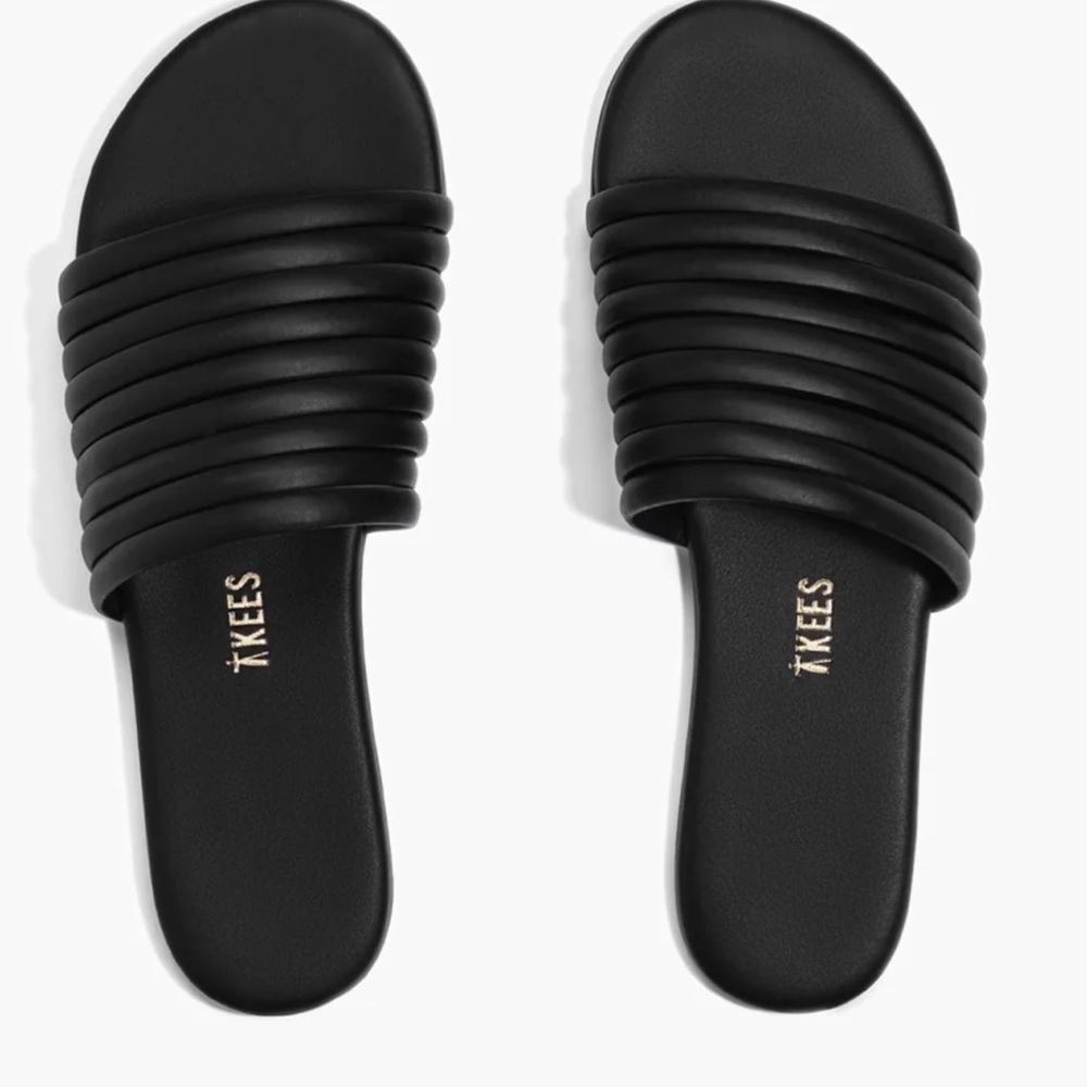 Tkees black Caro slides